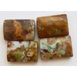 Peruu roheline opaal 20x14mm looduslik, 4 tk