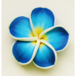 Sinine fimo lill 34mm, 1 tk.  Ei saa saata liht- ega tähitud maksikirjaga!