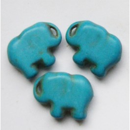 Sünteetiline türkiis  elevant 20x15mm sinine, 1 tk