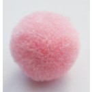 Polüestervillast pom-pom pall 20mm roosa, 1 tk.  Ei saa saata liht- ega tähitud maksikirjaga.