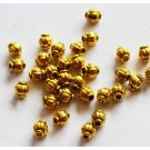 Ant.kuldne metallhelmes 4mm, ava 1mm, plii- ja niklivaba, 20 tk