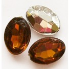 Akrüülkristall 14x10x5mm pruun, 1 tk