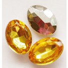 Akrüülkristall 14x10x5mm oranž, 1 tk