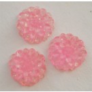 Kunstvaigust liimitav sädelev lill 12mm, roosa, 1 tk