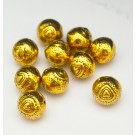 Ant.kuldne metallhelmes 10mm, 1 tk