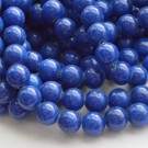 Jadeiit 10mm looduslik värvitud sinine, 1 tk