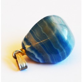 Кулон из агата 24х11мм натуральный камень, окрашенный, с латунным крючком, в упаковке 1 шт.