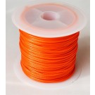 Вощеный шнур синтетичный 1,0мм, оранжевый,  в упаковке 1 рулон 10 м