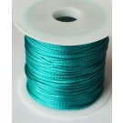 Вощеный шнур синтетичный 1,0мм, сине-зеленый,  в упаковке 1 рулон 10 м