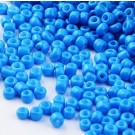 Китайский бисер  12/0 (1,5x2мм) синий, отверстие 0,5-1мм, 5 гр.