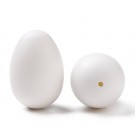 Яйца пластиковые 59х40мм белые, отверстие 3,5мм, в упаковке 4 шт.