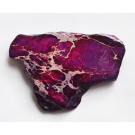 Яшма Императорская 47х35х4мм натуральный камень, фиолетово-бежевый, отв. 1мм, в упаковке 1 шт.