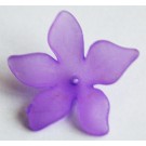 Акриловый Цветок 28x7mm, отверстие 1,3мм, фиолетовый, 1 шт.
