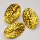Ant.kuldne metallhelmes 28x17mm, 1 tk