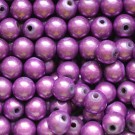 Бусина Миракл 8мм акрил фиолетовый, 1 шт.