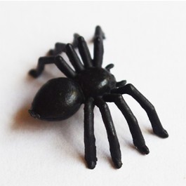 Hämähäkki 23x15mm muovi musta, 1 kpl