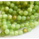 Jade 8mm vihreä, kivihelmi, reikä 1mm, pakkaus 10 kpl