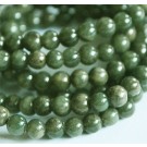 Jade 4mm kivihelmi, vihreä, 20 kpl