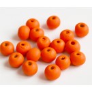 Puuhelmi 8mm oranssi, reikä 1,5-2mm, 50 kpl pakkauksessa ​