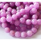 Jade 10-11mm, värjätty pinkki-violetti, fasetti, reikä 1mm, 10 kpl pakkauksessa