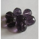 Fasettilasihelmi pyöreä  10 mm, tumma lila,  1 kpl