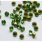 Klaaskristall koonus 2,8mm,  roheline, 10 tk