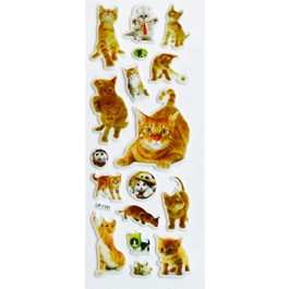 Stickers 17x7cm Cats, 1 pcs