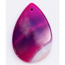 Agate pendant 45x30mm natural, dyed, 1 pcs