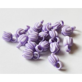 Acrylic charms Flower 14,4x9,4mm purple, 1 pcs