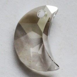 Swarovski Moon Pendant 16mm Crystal Silver Shade, 1 pcs