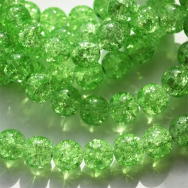 Mõraline ümar klaashelmes 10mm heleroheline, 1 tk