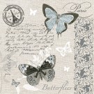 Decoupage napkin Butterflies 33x33cm, 1 piece per package