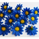 Silk Flowers 40mm blue, 1 pcs