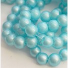 Glass pearls 10mm blue, 1 pcs