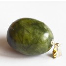 Jade pendant 24x15mm, 1 pcs