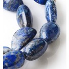 Lapis Lazuli synthetic 13 ~ 25x10 ~ 13x6 ~ 13mm, hole 1.5mm, pack of 10 pcs