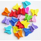 Acrylic beads Butterfly 15x13mm mixed color, 20 pcs
