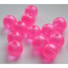 Glass beads 10mm pink transparent, 1 pcs