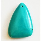 Turquoise Sinkiang pendant 33x24x8mm, natural, dyed, 1 tk  