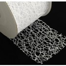 Paper mesh ribbon 50mm white,  9m roll, 1 pcs