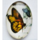 Glass cabochon 18x13mm Butterfly, 1 pcs