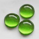 Resin cabochons 12mm green, 1 pcs