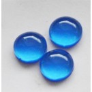 Resin cabochons 12mm blue, 1 pcs