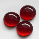 Resin cabochons 12mm dark red, 1 pcs